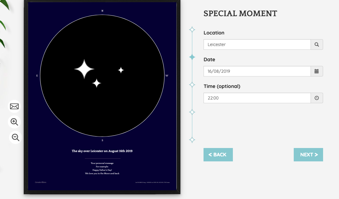 Greater Skies interactive product page