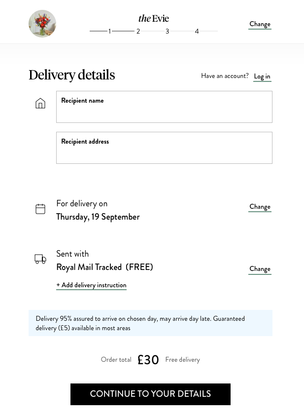 Bloom & Wild Free Delivery