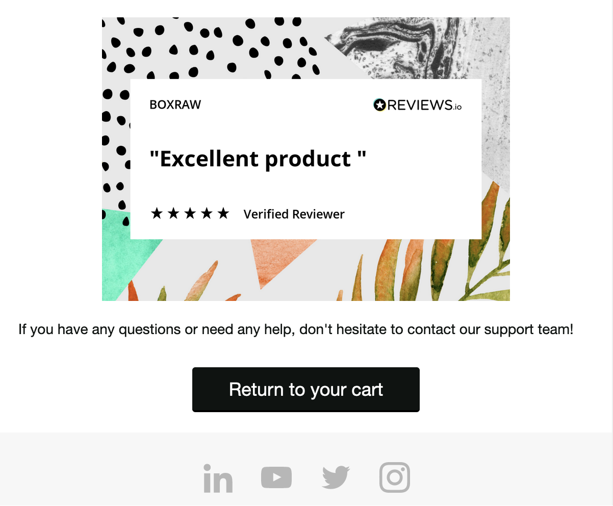 product social proof block