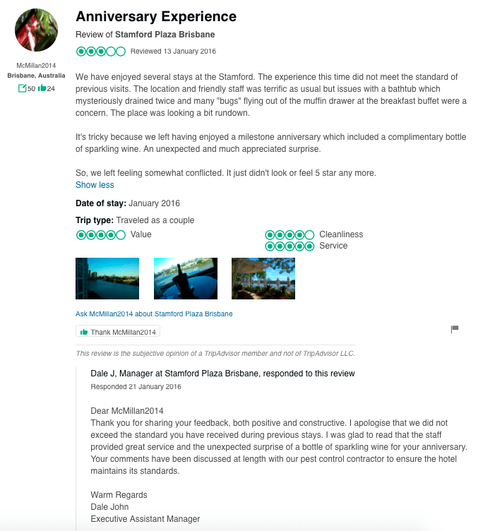 reply to bad reviews example