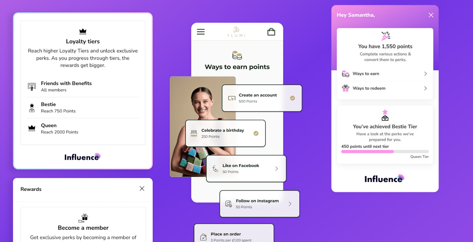 loyalty program of influence.io