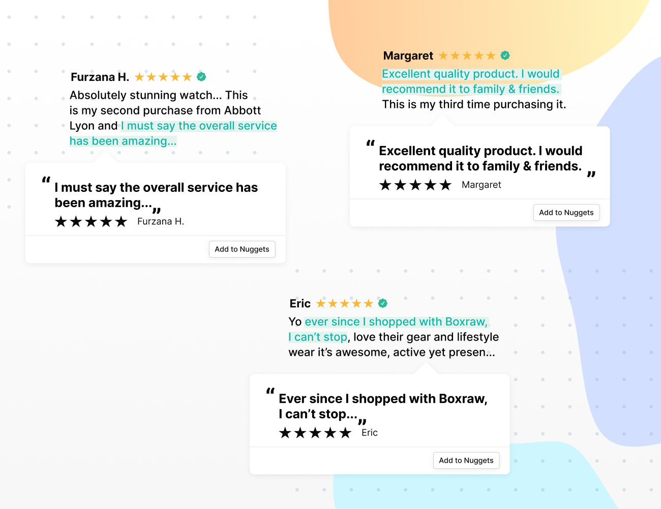Showcase Your Best Review Content with the New Review Nuggets Widget