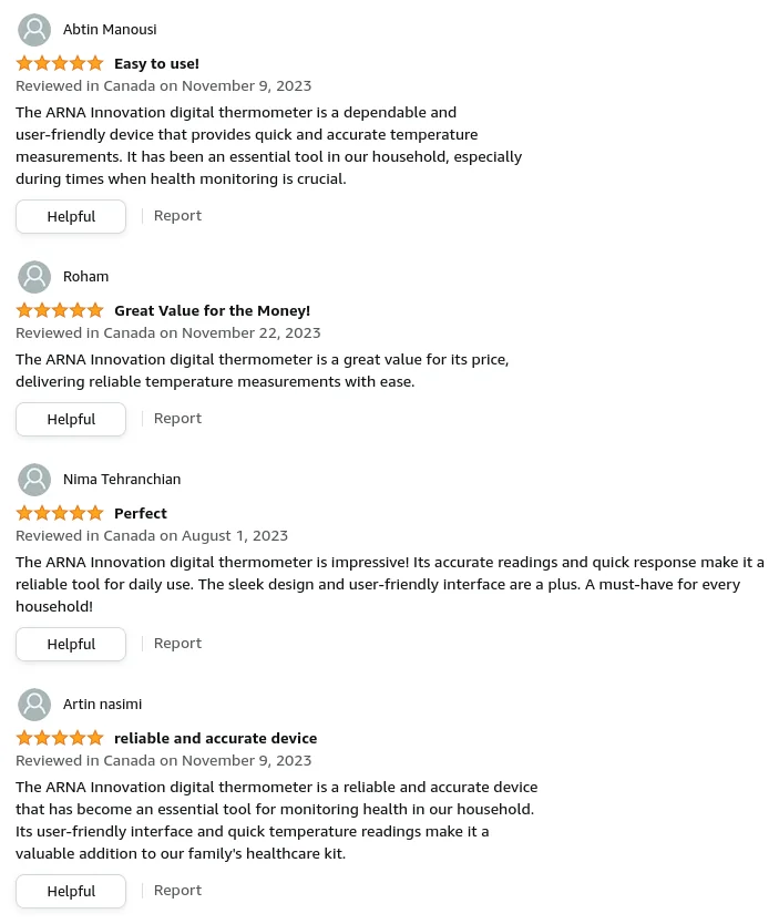 e, check out these reviews for a cooking thermometer — they’re written for a health thermometer instead. 