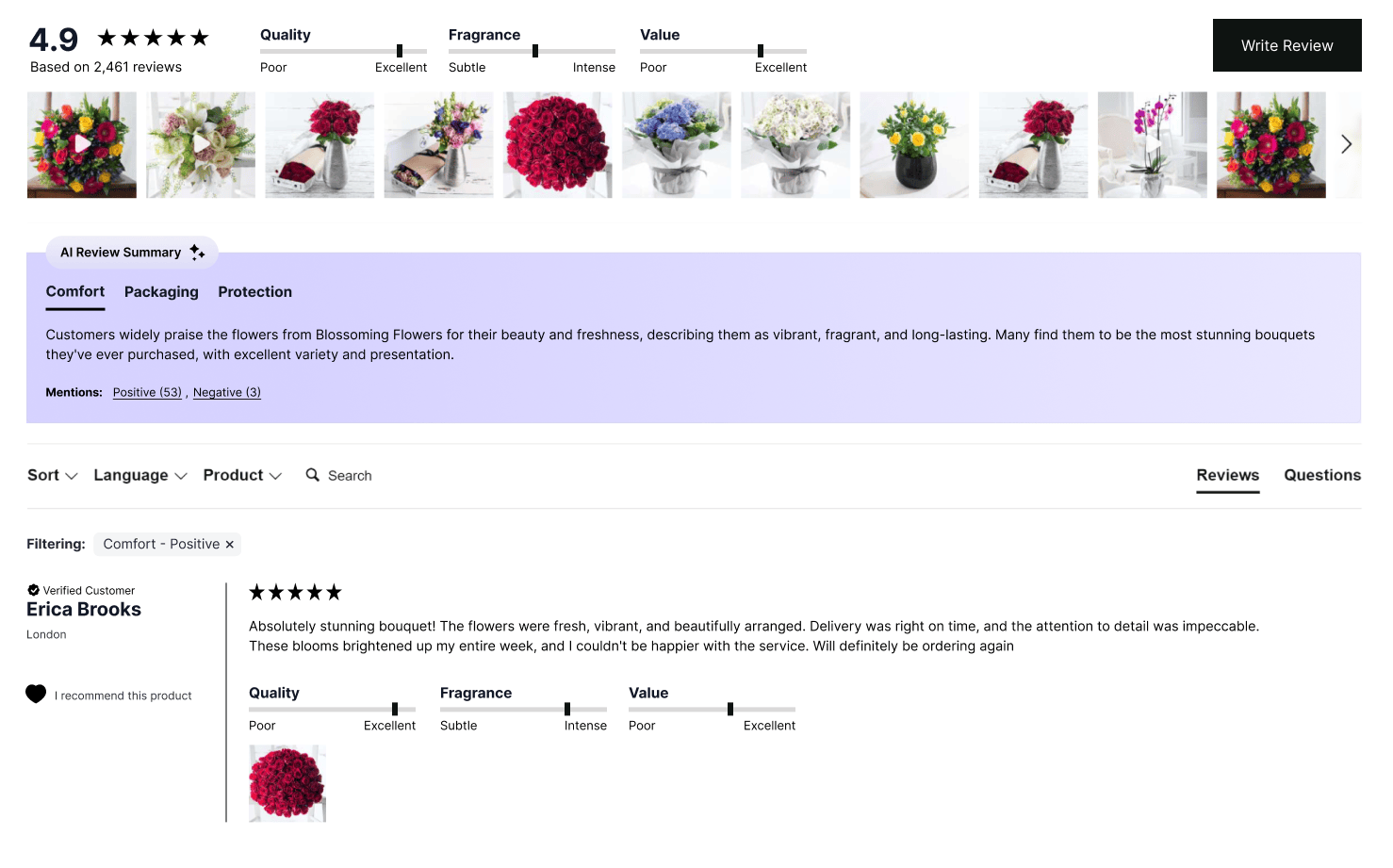 Analyzing feedback and public perception